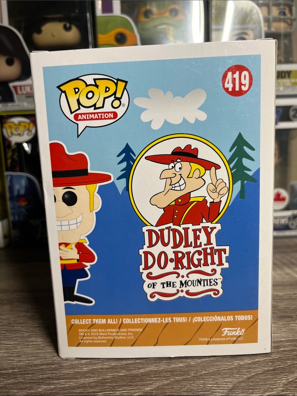 Funko Pop! Dudley Do-Right Red Black Blue Figure #419 - Picture 4 of 6